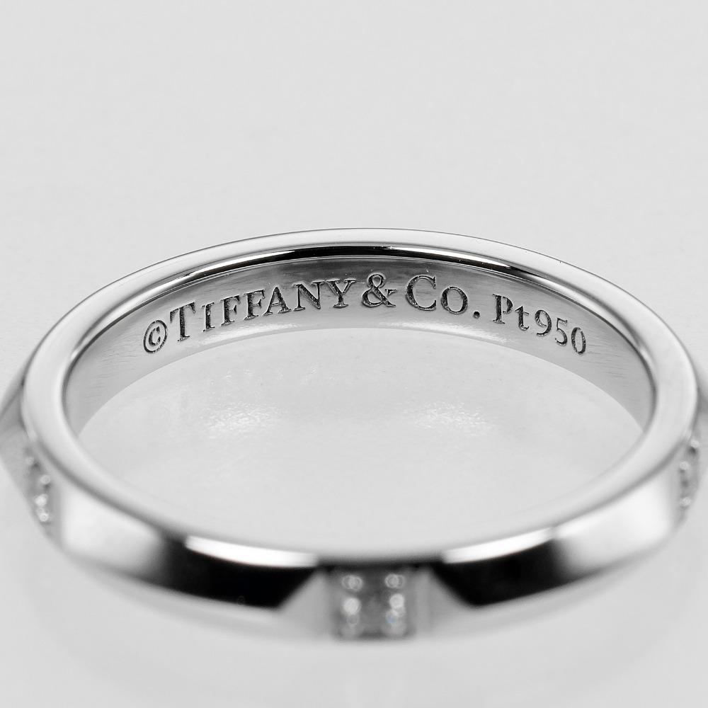 TIFFANY&Co. True Ring Pt950Platinum/diamond #4.3(US Size) 4.4g Women Used