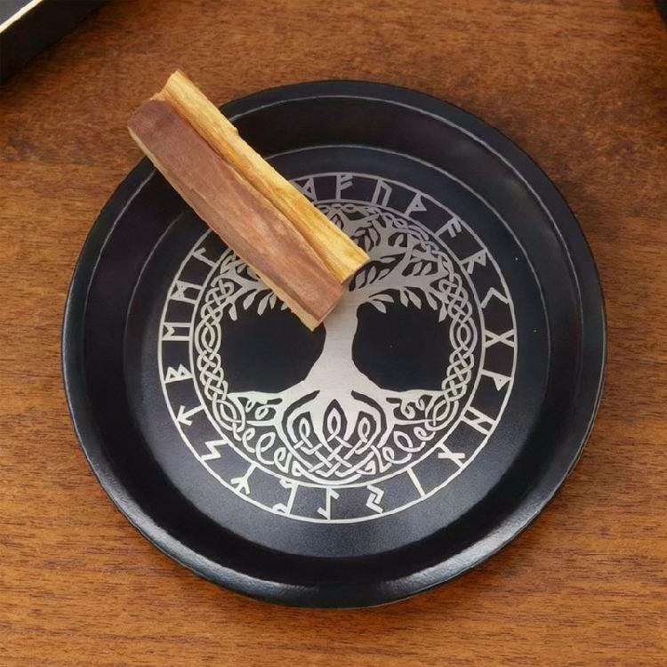 Jewelry Crystal Storage Tray Organizers Ritual Tray Candle Holder Candlestick Plate Decorative Teas Light Stand