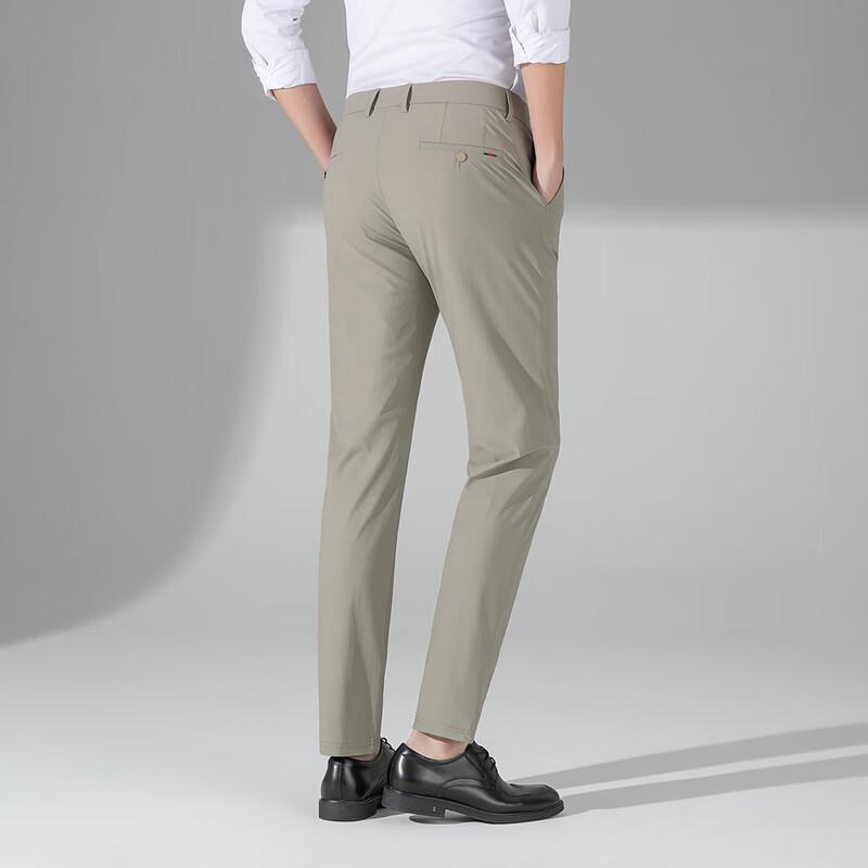 Men's Business Casual Straight-Leg Trousers