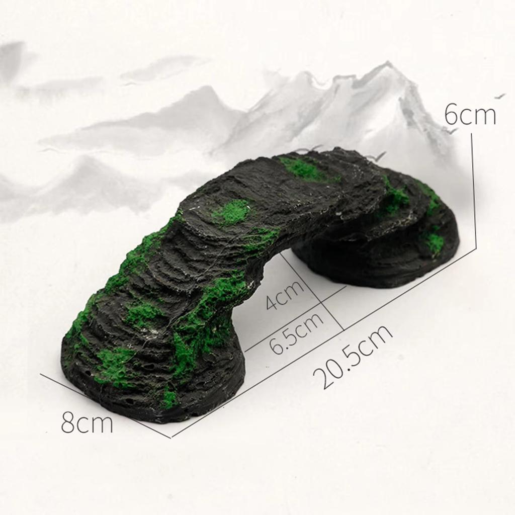 Fish Tank Artificial Bridge Resin Landscape Decoration Bridge Aquarium Equipment Accessories Ornament Cave Aquatic Pet Fish