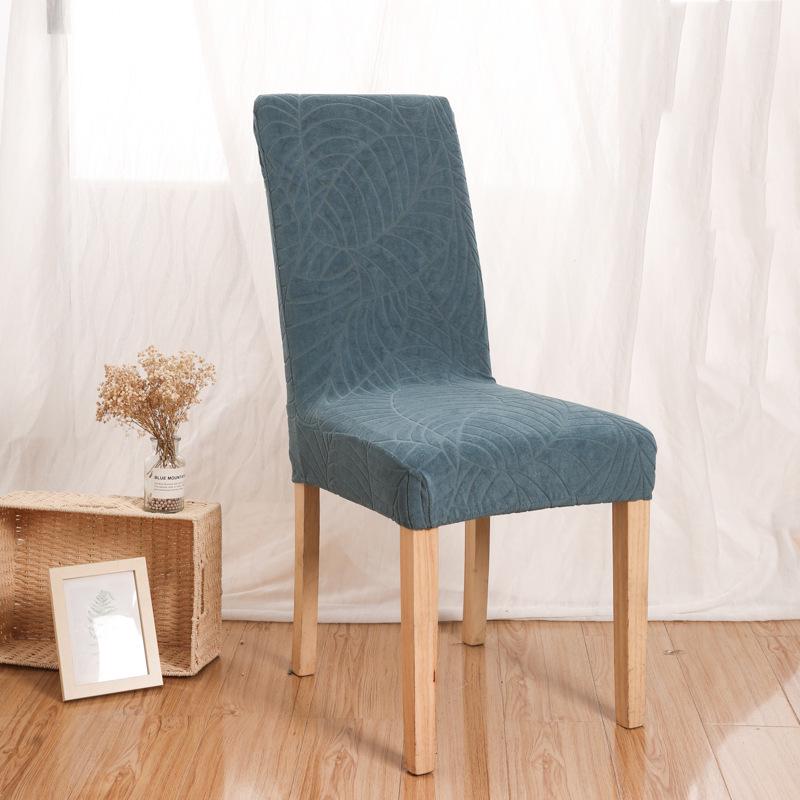 Waterproof Leaf Jacquard Stretch Chair Cover - European & American Style