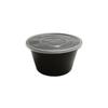 Disposable Black Round Takeaway Container