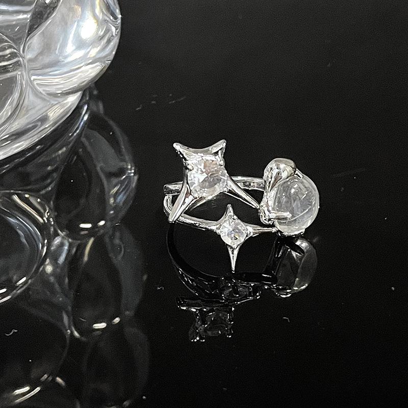 Французское Звездное Небо Открытое Кольцо Браслет с Холодным Ветром Персональность Нишевый Дизайн Браслет с Драгоценными Камнями Женский