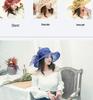 Women's Retro Organza Mesh Sun Hat - European & American Style for Summer Outdoors