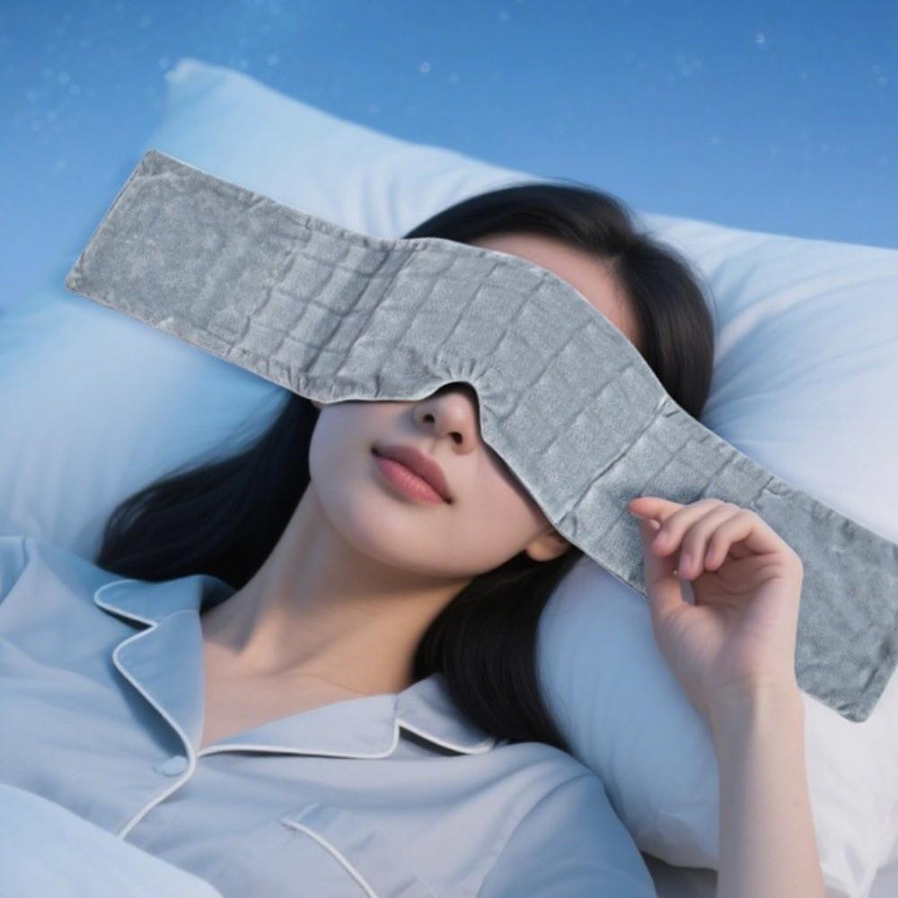 Comfortable Fit Gravity Sleep Mask Breathable Creative Weighted Eye Mask Double-sided Eye Protection Light Blocking Mask