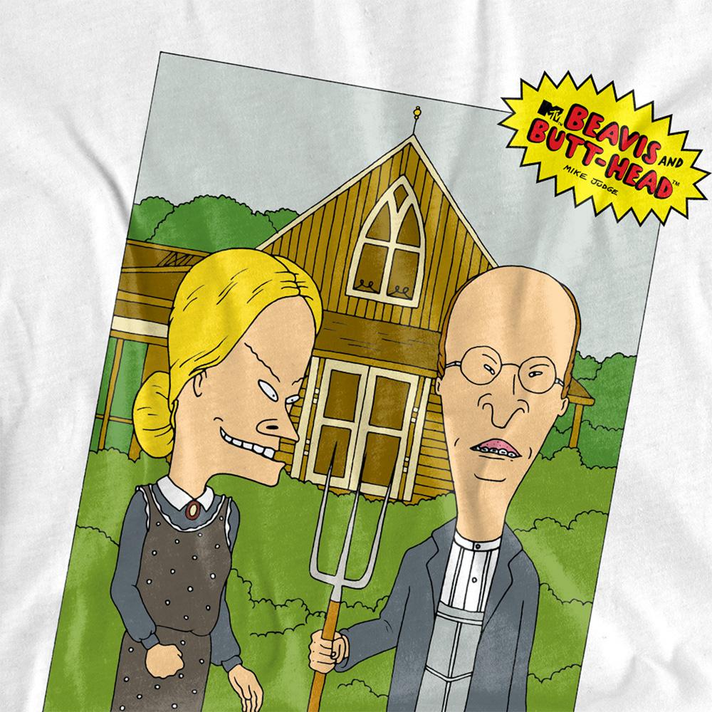 Beavis & Butthead Unisex Erwachsenen American Gothic T-Shirt