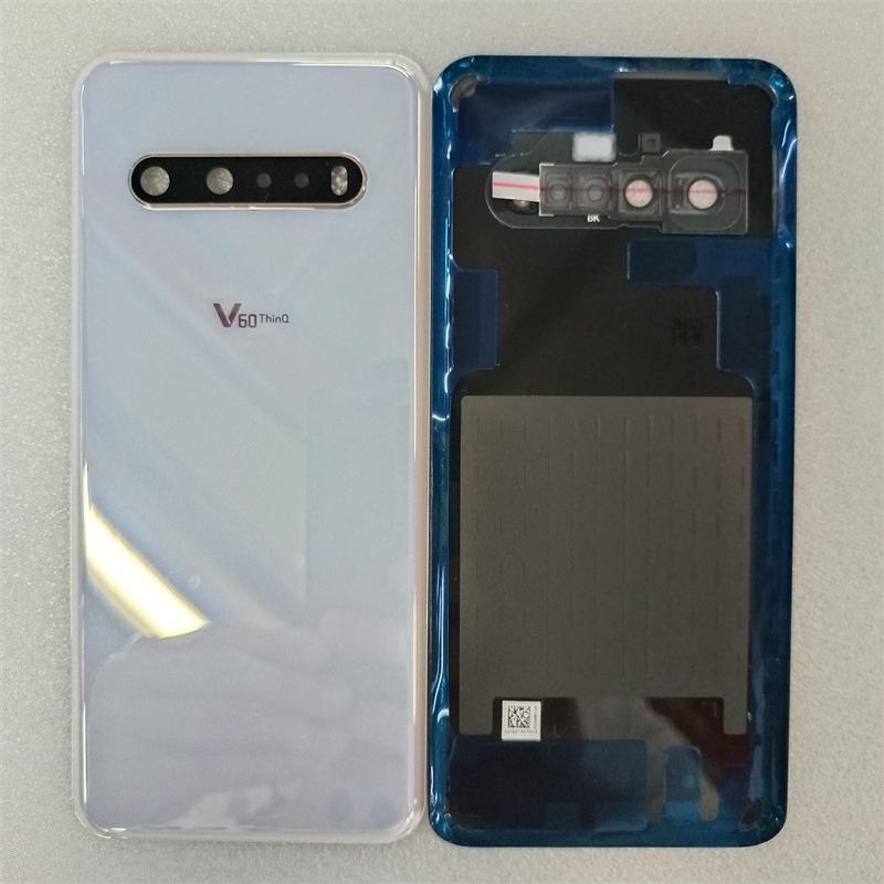 Glass Battery Back Cover ForLG V60 ThinQ 5G LM-V600 Rear Housing Panel Case With Camera Lens ReplacementSticker