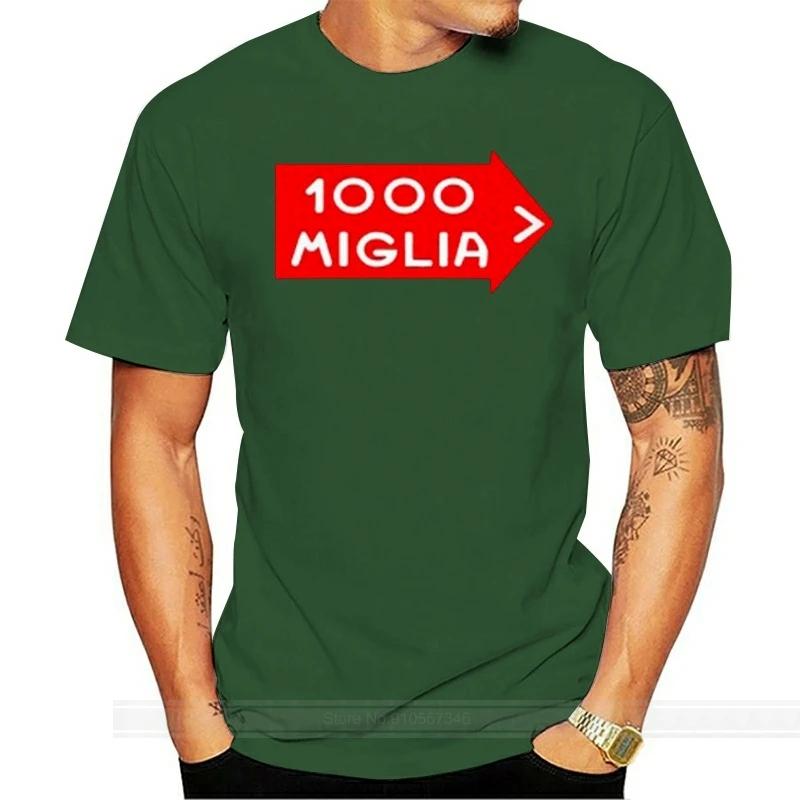 Vintage Italian Mille Miglia Rally Racing Logo Men'S Black T-Shirt Size S To 3Xl Newest Fashion Tee Shirt