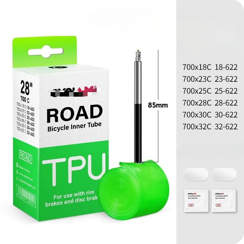 Ultra Light 30g TPU Inner Tube Road Bikes Presta Valve Anti Puncture Tire with Tire Levers Patch Kit Cycling Repair Accessory