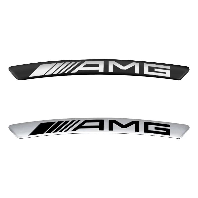 4Pcs Auto Wheel Hub Badge Tire Rim 3D Stickers For Mercedes benz AMG W204 W203 W212 W211 W124 W210 GLC GLE CLA Car Accessories ss1