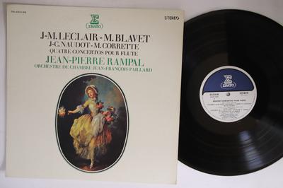 LP Record JEAN-MARIE LECLAIR - MICHEL BLAVET, - Quatre Concertos Pour Flute OS2510RE Erato 1971 Japan Classical Used