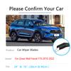 2x For Great Wall Haval F7x    2022 Front Wipers Arms Blades Windscreen Window Boneless Frameless Rubber