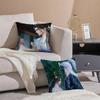 Chinese Classical Handsome Wu Xin Man Pillow Case Silky Elegant Comfort Sofa Bed  Invisible Zipper Beach Pillowcase