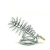 Men Metal Chastity Device  Cock Cage with 3 Penis Cock Ring Sleeve Lock Penis Cage Bondage Belt Fetish Sex Toy for Men