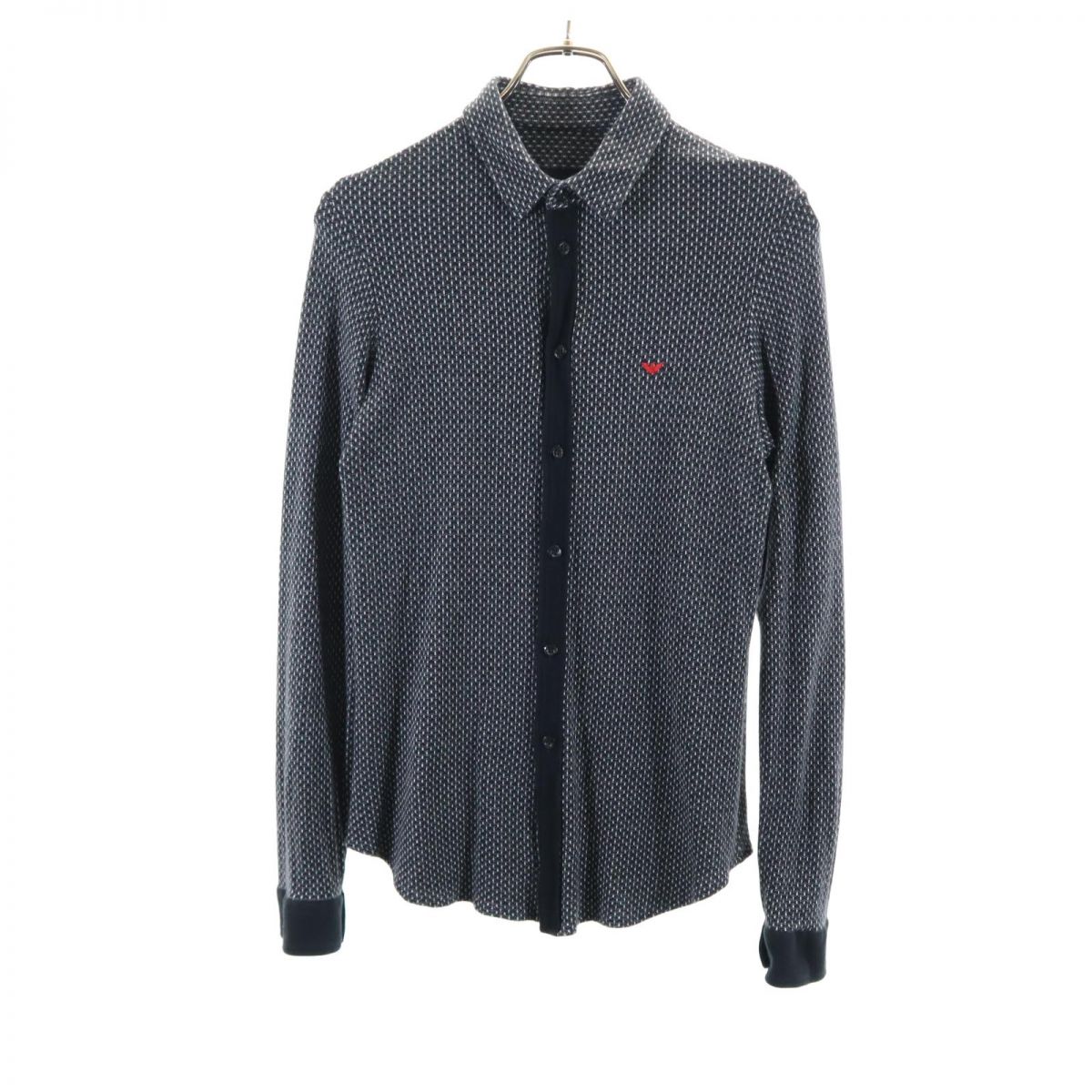 

Emporio Armani Long sleeve knit shirt S black Men s Used