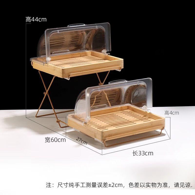 Деревянная подставка для хлеба с пылезащитной крышкой