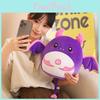 Bat Purple Cartoon Dumpling Plush Toy Cute Girl Children Halloween Gift Doll