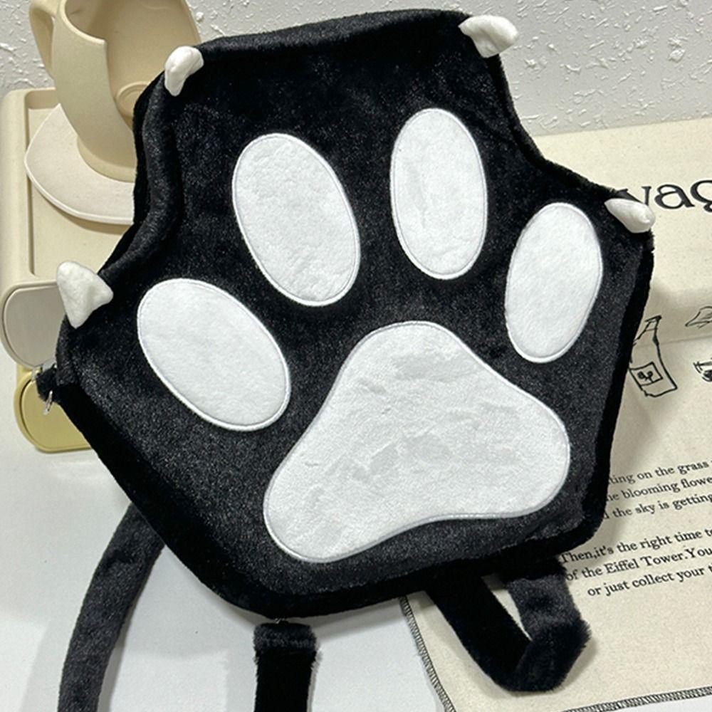 JK Cartoon Schoolbags Japanese Style Sweet Students Bags Portable Cat Paw Backpack  Outdoor
