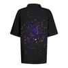 Women's Casual Floral Print V-Neck Short Sleeve Decorative Button T-Shirt Top