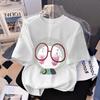 Girl's Cartoon 3D Printed Short Sleeved T-shirt Summer Cute Girl Sweet Top