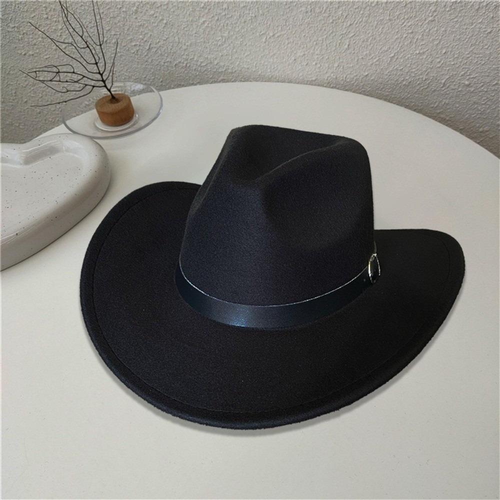 Daily Wear Cowboy Hat Retro Jazz Cap New Gentleman Hat  Autumn Winter