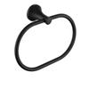 Matte Black Oval Bathroom Towel Ring