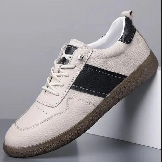 Luxury Brand Mens Shoes Handmade Leather Casual Shoes for Men High Quality Sneakers Comfy Soft Sport Walking Shoes Mocassins