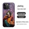 Clown Personality Electroplated Silver Case for Apple iPhone 11, 12, 13, 14, 15 Pro Max - Drop-Proof, European & American Style
