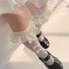 Cotton Star Lace Hollow Out Knee High Socks Kids Hosiery Girls Long Socks Korean Style Stockings