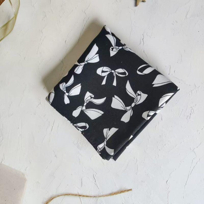 

Супермягкий хлопково-шелковый квадратный платок в японском стиле, сине-белый фарфор, пион, носовой платок
