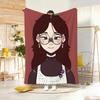 Artwork G-Girl with Glasses Throw Soft Warm Throw Blanket for Bedroom Living Room Bed Travel Camping Picnic Gift