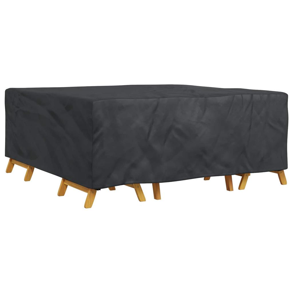 Solid Black Furniture Cover 200 x 190 x 85 cm 210D