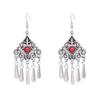 Retro Earrings Women's Ethnic Style Fringed Earrings Xinjiang Ancient Style Earrings Festival Scenic Accessories