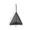Triangular Hanging Mesh Bag with Hook Camping Organizer Mesh Hanging Basket Net Camping Dry Net Outdoor Zipper Storage Bag