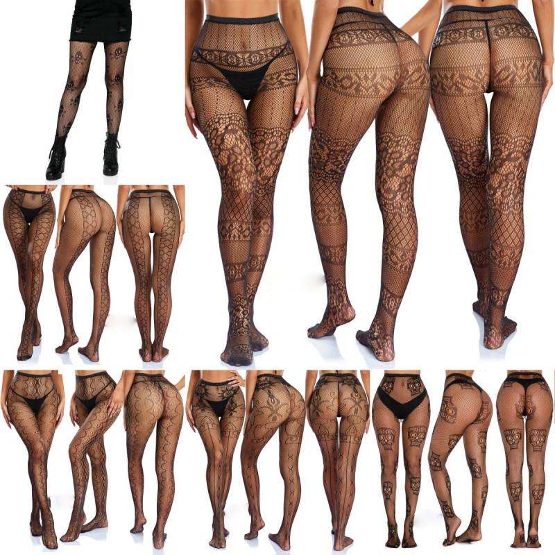 Halloween Mesh Stockings Set Featuring Adorable Skull Design For Young Adults**