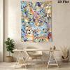 Bluey Videogame Tapestry Fashion Print Background Cloth Wall Covering Decoration Gift Home Decor