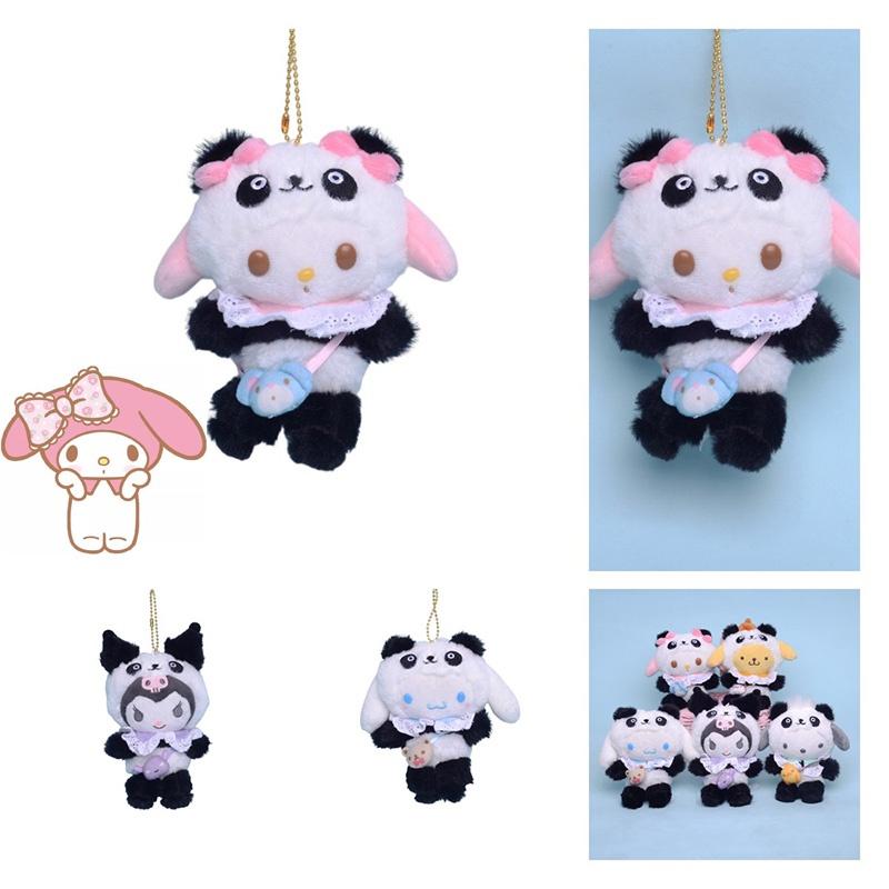 Cute And Cuddly Panda Series Plush Keychains
