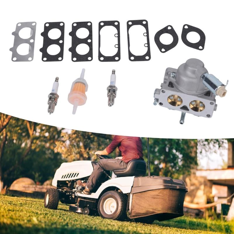 Engine Carburetor Repair Kit 791230 799230 with 1 Metal-Bodied Assembly, 7 Gaskets, 2 Engine Service Pieces and Filter for 20-25HP Routine Workshop