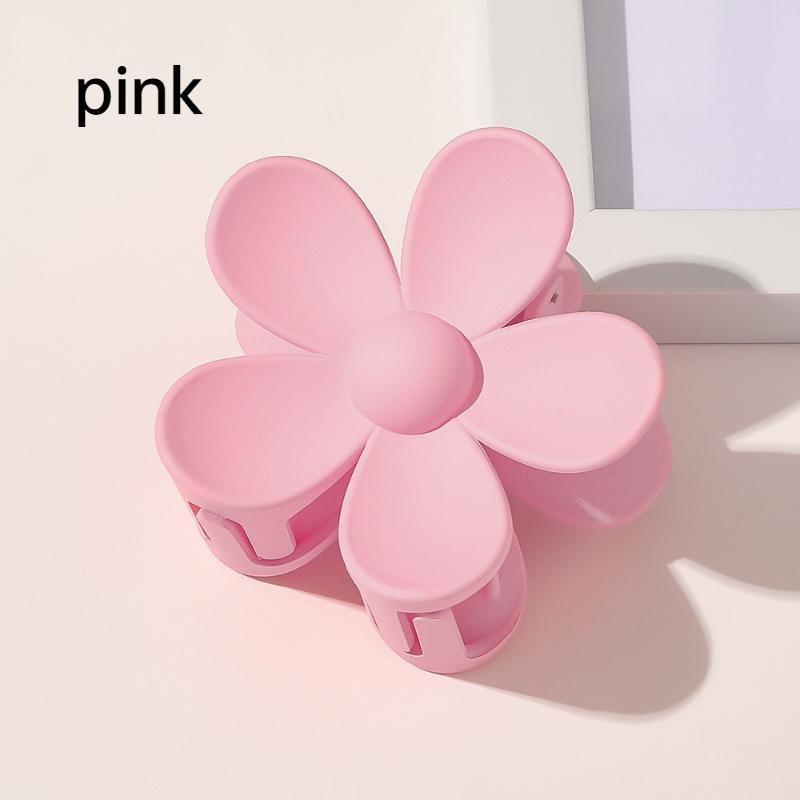 Mode Frauen Kunststoff Haar Krallen Krabben Klammern Charme Einfarbig Blume Form Dame Kleine Haar Clips Kopfschmuck Haar Zubehör