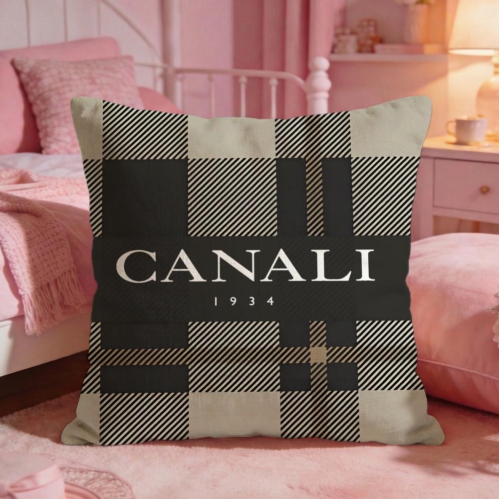 Classic CCanali Cushion Cover Premium Comfort Reversible Pillow Cove Two In One Design For Any Room  Car Interior