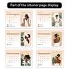 1pc 2026 Calendar, Cartoon Black Women Theme,  12 Months Monthly Schedule,Desk Calendar, Perfect Gift for Birthdays & Christmas