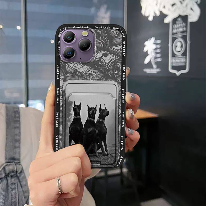 Cute Card sleeve Phone Case For Blackview A96 Full wrap Cartoon TPU Durable Back Cover Anti-knock Graffiti Anti-dust