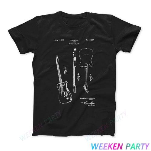 2025 T-shirts Are Selling Well In Summer Fender Guitar Original Telecaster Since 1951 Instrument Pure Cotton T-shirt