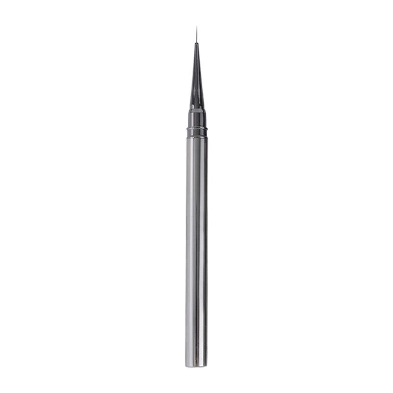 Gunmetal Ultra-Fine Nail Art Liner Pen & Brush Set for Precise Line and Flower Painting