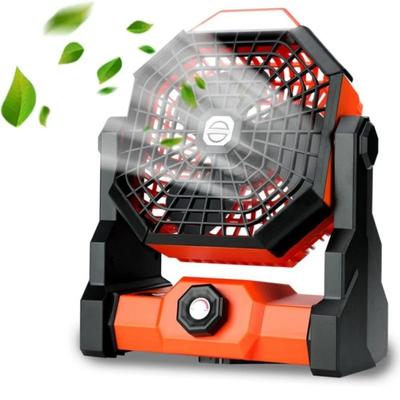 Ventilateur de Camping Rechargeable par USB avec Crochet Lumineux - Ventilateur Portable d'Extérieur pour Tente, Ventilateur Personnel de Bureau pour Voyage, Maison, Usage d'Urgence