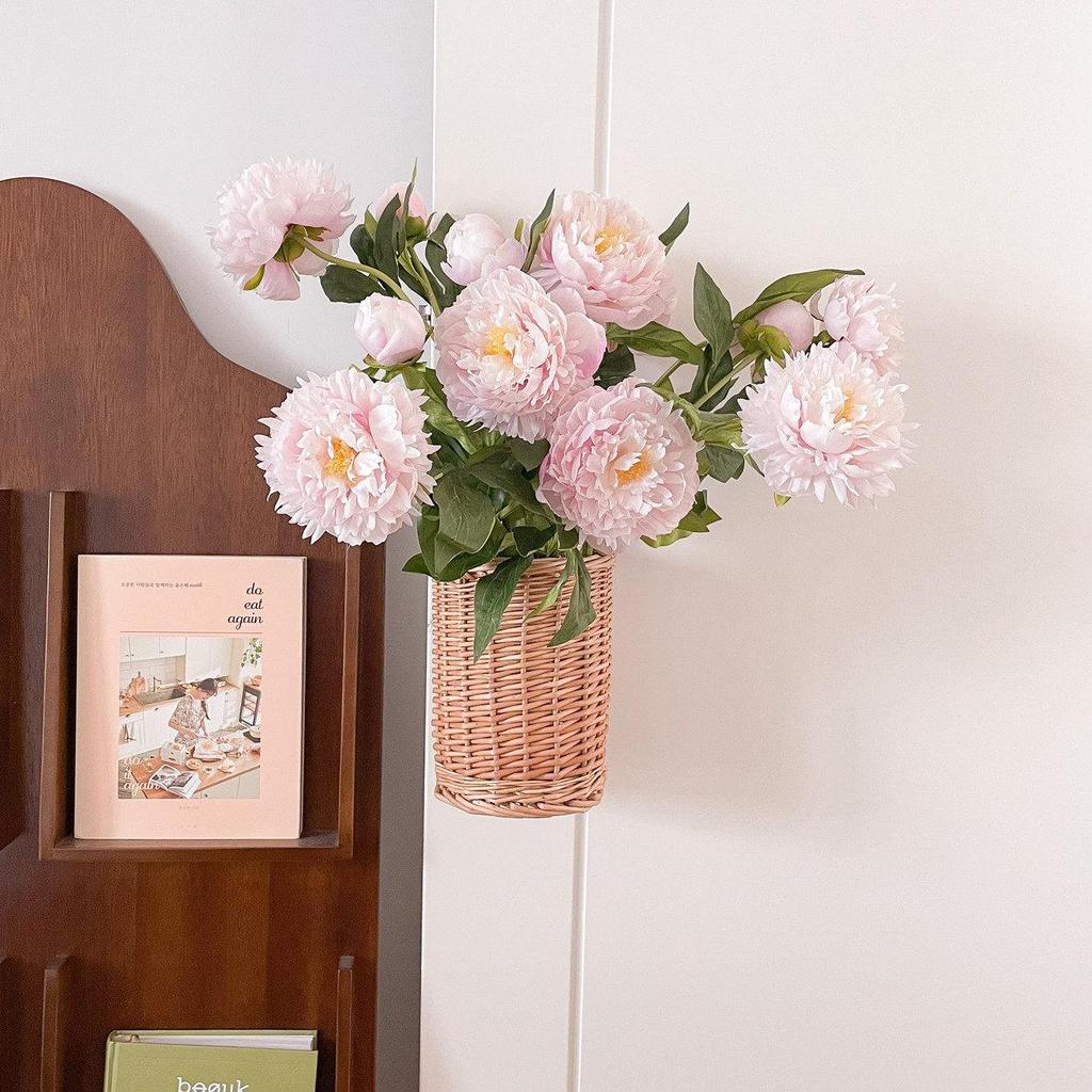 Lu Ke Premium Peony Silk Flower Bouquet for Living Room & Dining Table Decoration