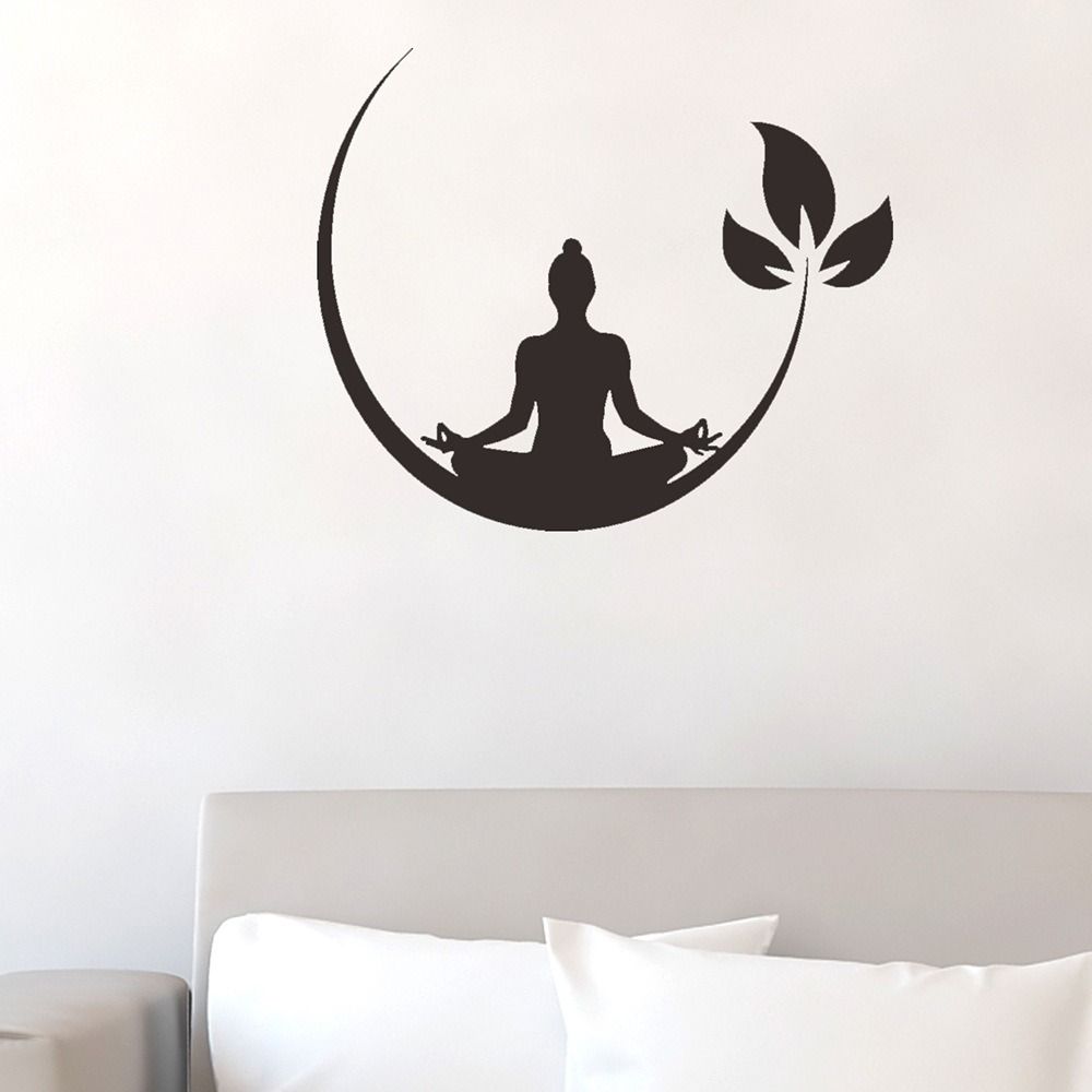 Vinyl Wall Decal Artistic Murals Art Decal Yoga Wallpaper  Dormitory