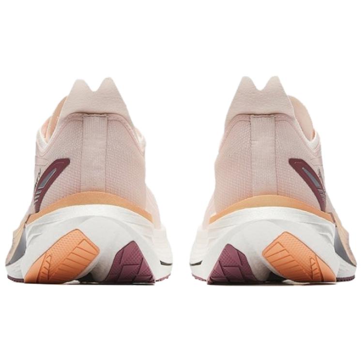 Anta Cushioning Rebound Low Top Nitrogen 80 Technology Training Racing Running Shoes Women's White Pink 122545580-2