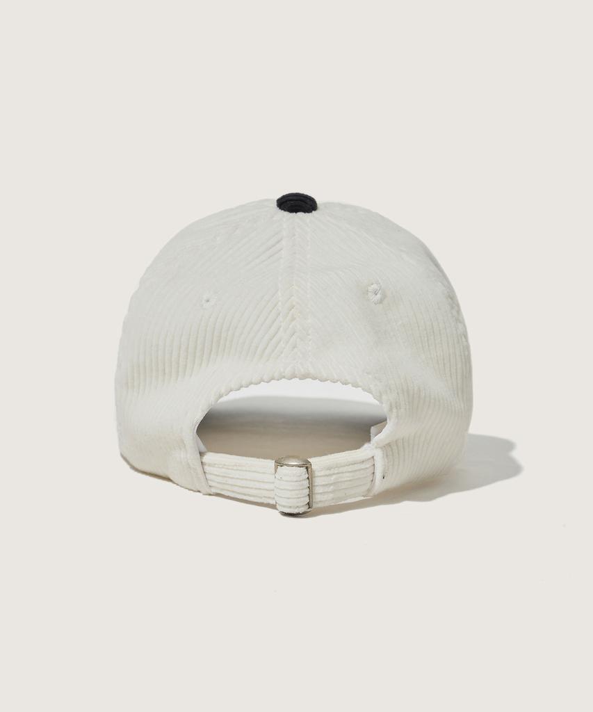 PLAC Basic Logo Corduroy Ball Cap Ivory