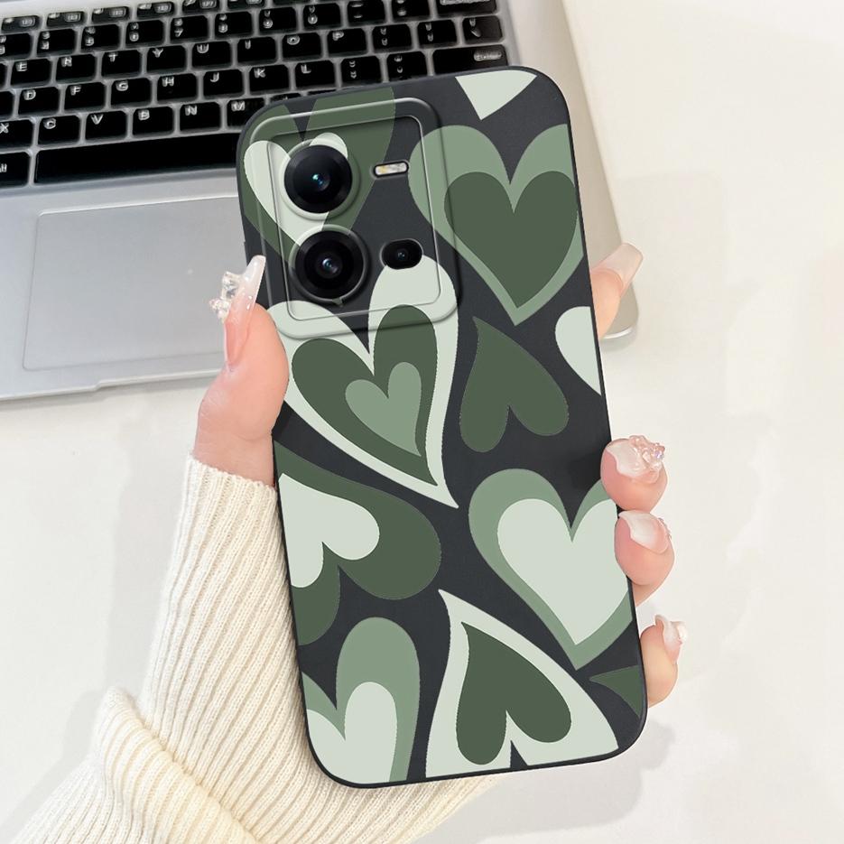 For Vivo V25 5G Case Vivo V25e V2201 V2202 New Fashion Candy Painted Cover Soft TPU Phone Case For Vivo V25e V 25 E VivoV25 Bags